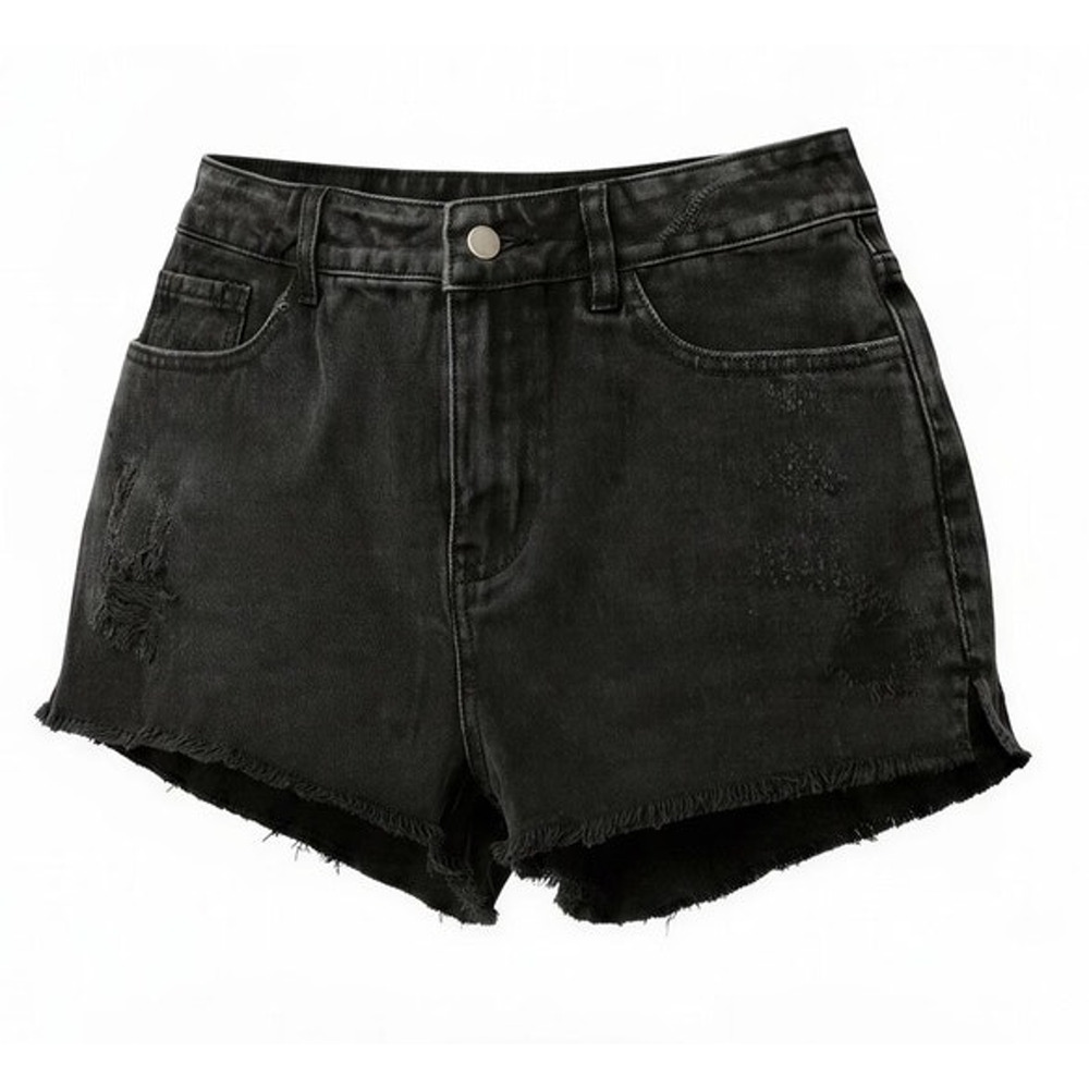 Honey‎ Punch Cut-Off Shorts Womens Size Small Black Washed High Rise